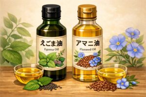 えごま油と亜麻仁油の違いは?オメガ3が摂れる体にいい油を比較してみました|元気で快適に暮らしたいな