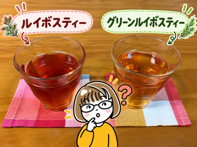 ルイボスティーとグリーンルイボスティーの比較